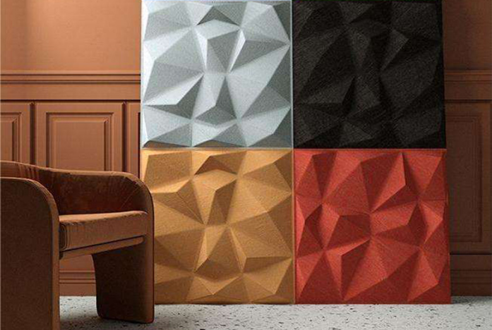 3d Pet Felt Board Acoustic Panel