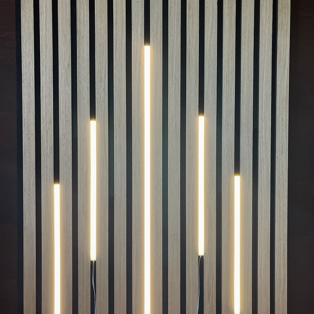 Enhance Your Slat Panels with Our New LED Lights: Easy Installation, Durable Design