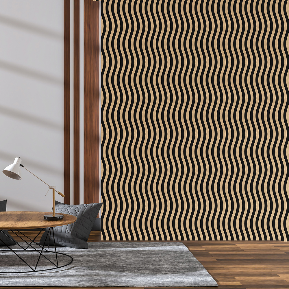 How does Wood slat panel compare with traditional wall coverings?cid=5