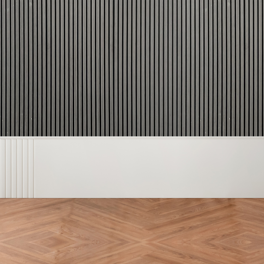 What is the approximate installation time for the 3 sides veneer wood slat panel?cid=5