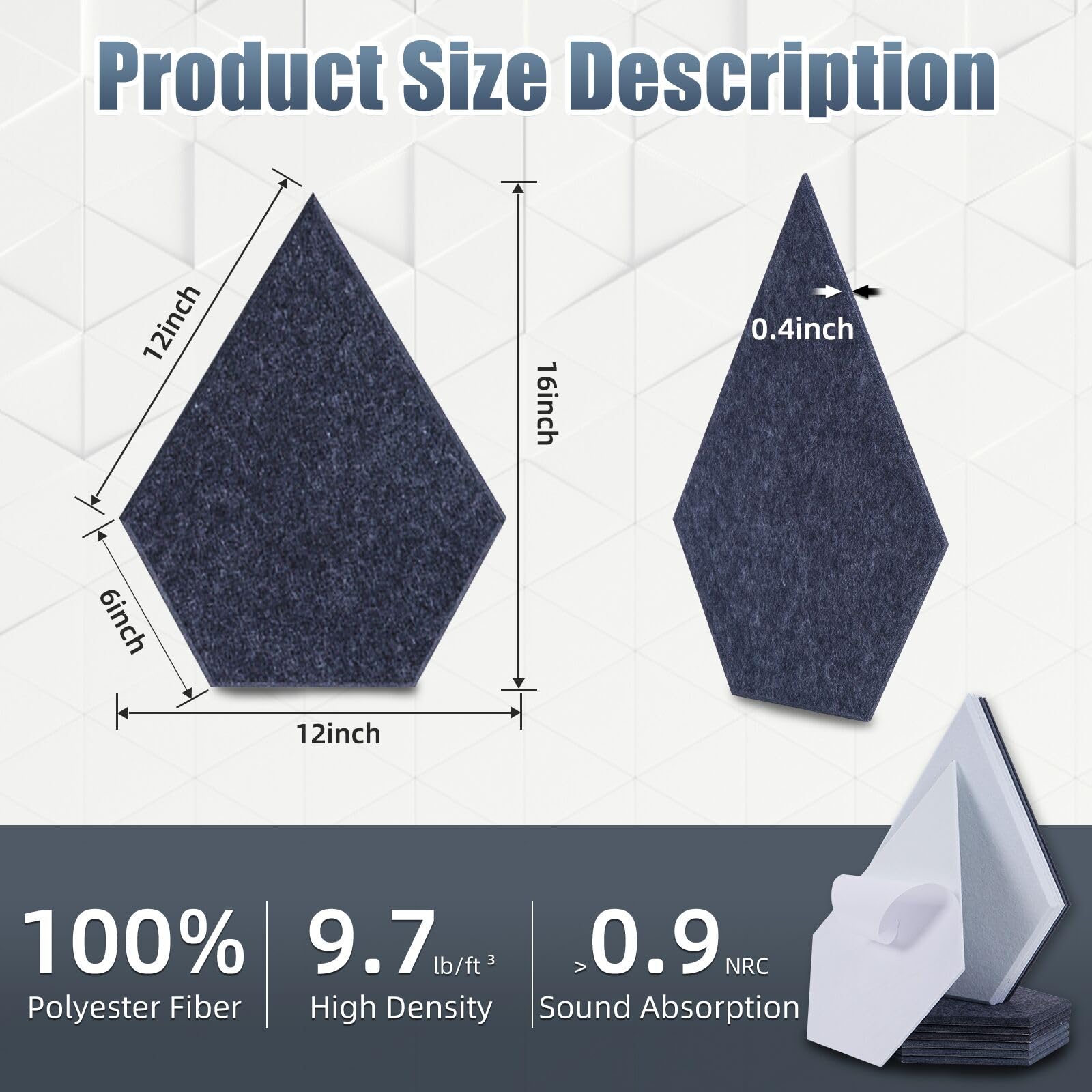 Eco-friendly Polyester Acoustic Pin Board.