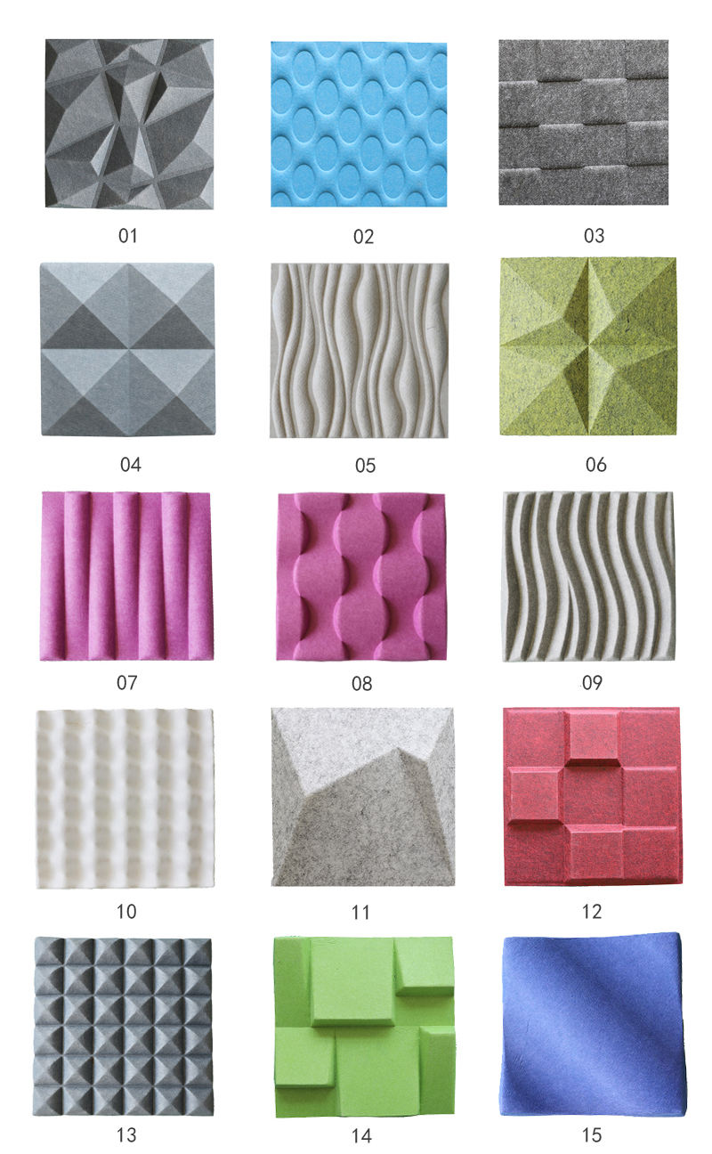 3D Decorative Pattern Acoustic Panels