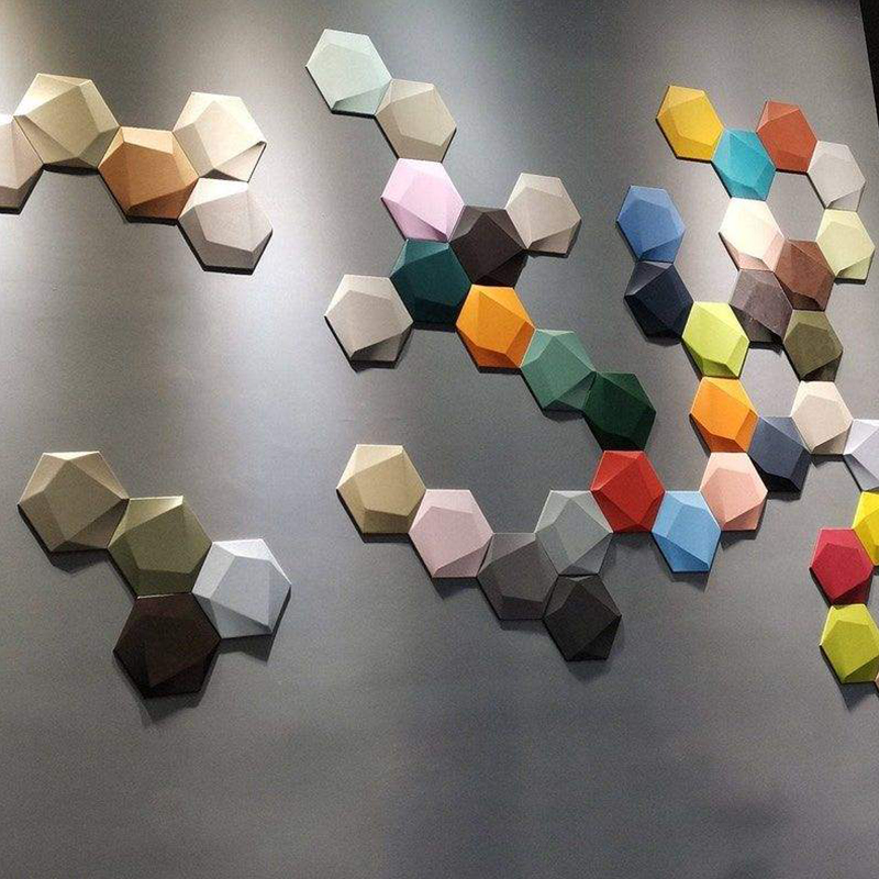 3D Hexagon Polyester Acoustic