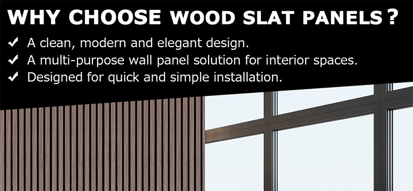 Natural Smoke Oak Wood Slat Panel