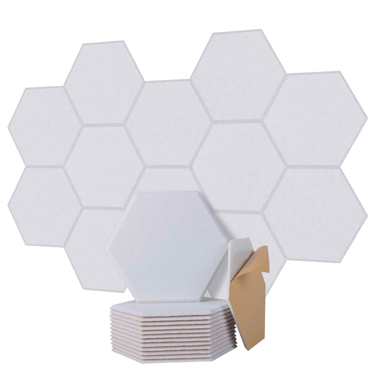 Acoustic Decorative Hexagon Felt Pin Board.