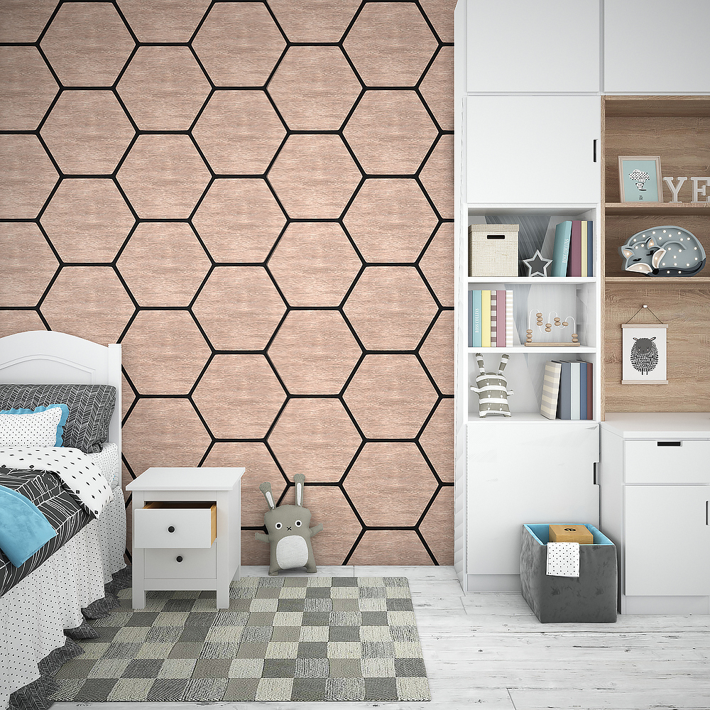 Hexagon Wood Acoustic Panel