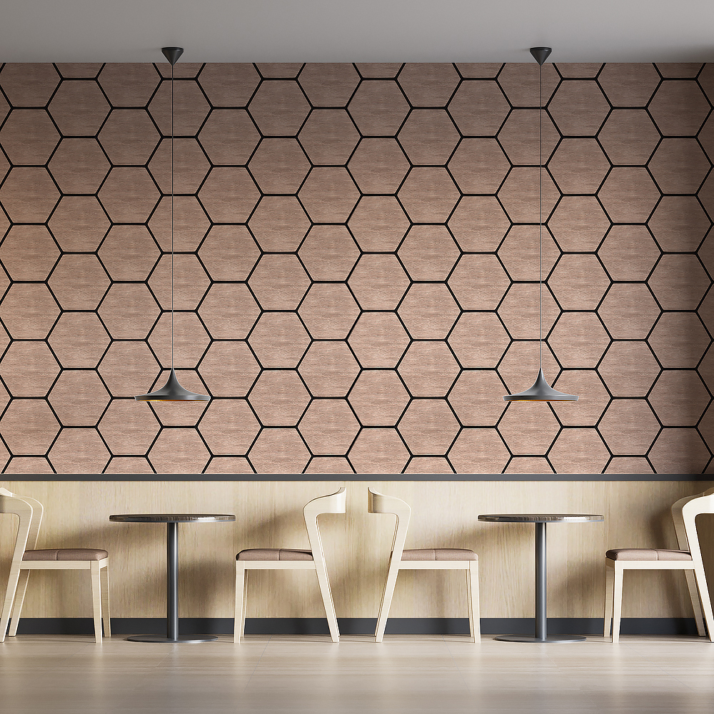 Hexagon Wood Acoustic Panel 